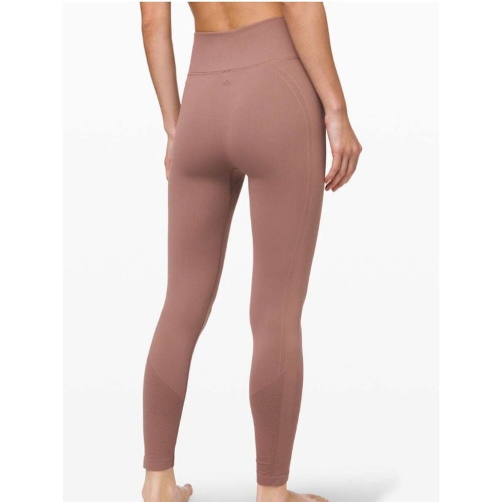 Lululemon Ebb To Street Seamless Legging Spanish Oak Womens 12